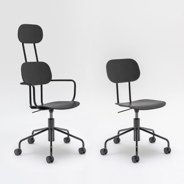 MDD New School Chair niskatuellinen tuoli ristikkojalka pyörillä - Image 2