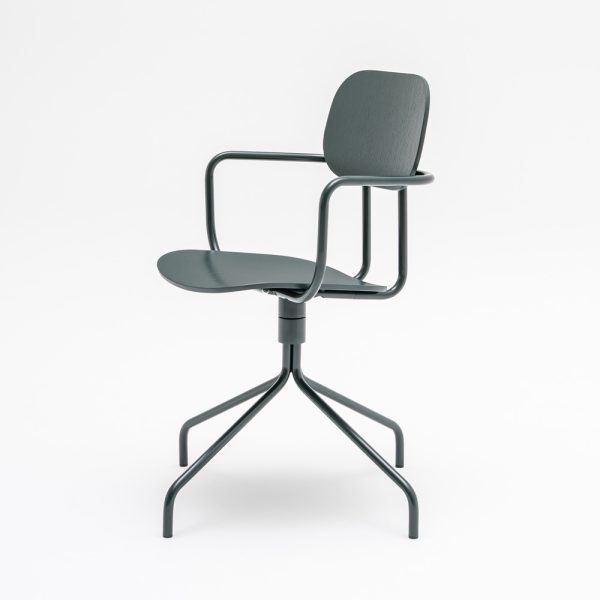 MDD New School Chair käsinojallinen tuoli ristikkojalalla - Image 2
