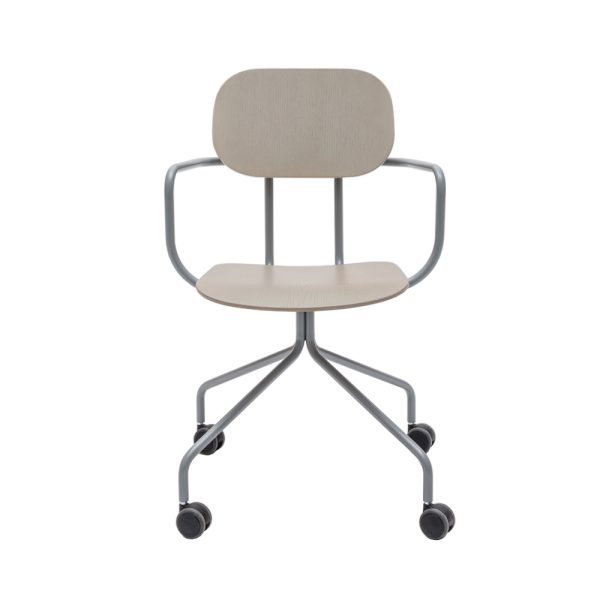MDD New School Chair käsinojallinen tuoli ristikkojalka pyörillä