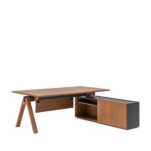 MDD Viga Executive Desk työpöytä liukuovikaapilla