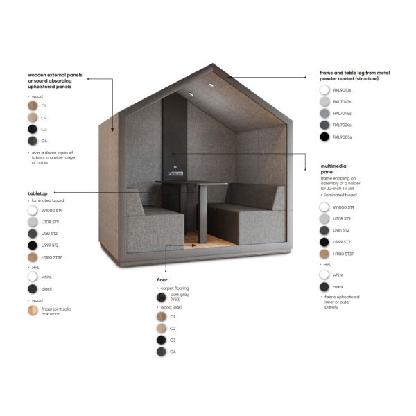 Bejot Treehouse TH4 4-hengen akustoiva sohvaryhmä - Image 12