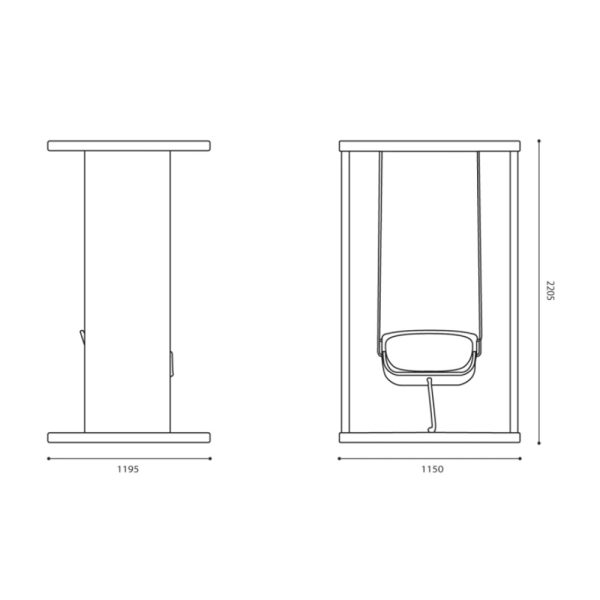 Bejot Social Swing Single 1-hengen toimistokeinu - Image 10