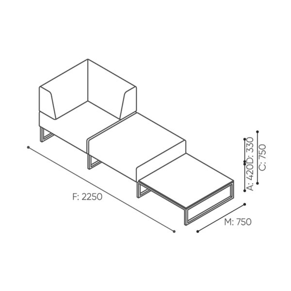 Bejot Plint PL30CPT sohvamoduuli - Image 2