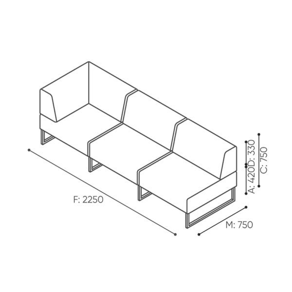 Bejot Plint PL30CSS sohvamoduuli - Image 2