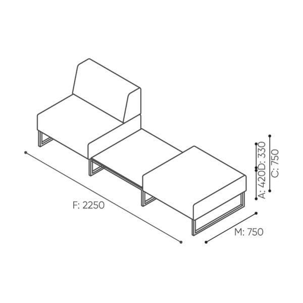 Bejot Plint PL30STP sohvamoduuli - Image 2