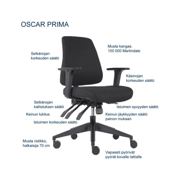 Q-Furnisher Oscar Prima työtuoli - Image 3