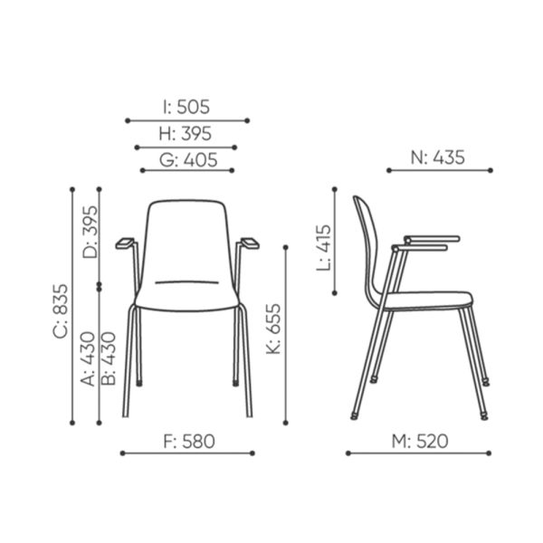 Bejot Orte OT220A1N tuoli - Image 2