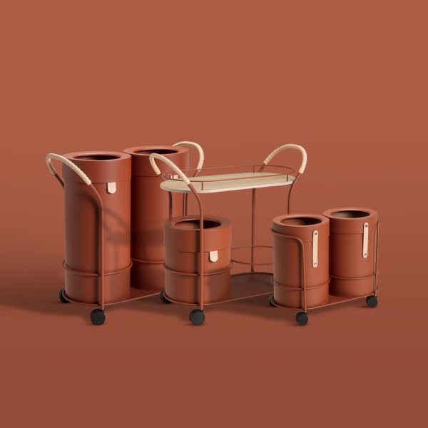 Mizetto Bistro Trolley kierrätys/tarjoiluvaunu - Image 19