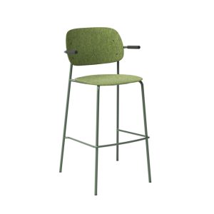 De Vorm Hale PET Felt Bar Stool Armrests korkea baarituoli