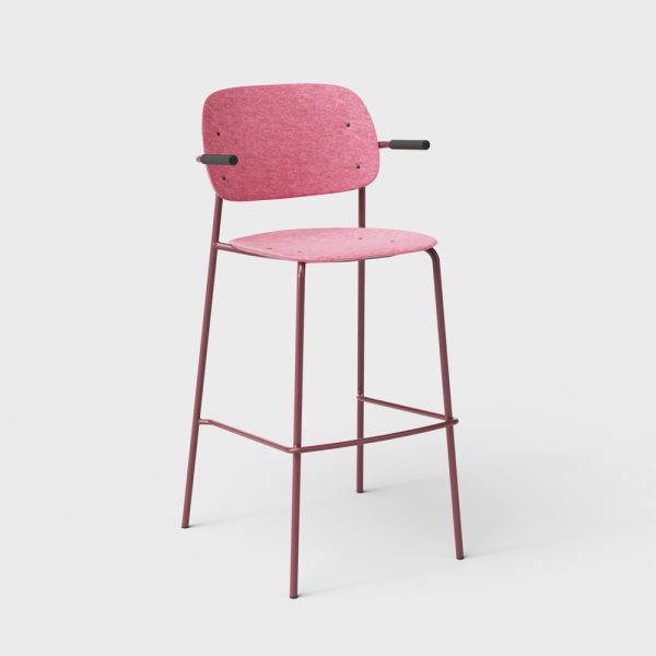 De Vorm Hale PET Felt Bar Stool Armrests korkea baarituoli - Image 10