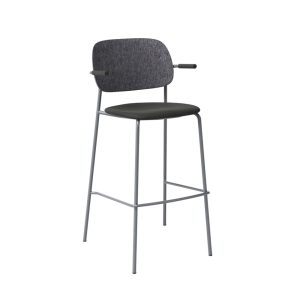 De Vorm Hale PET Felt Bar Stool Armrests istuinverhoiltu korkea baarituoli