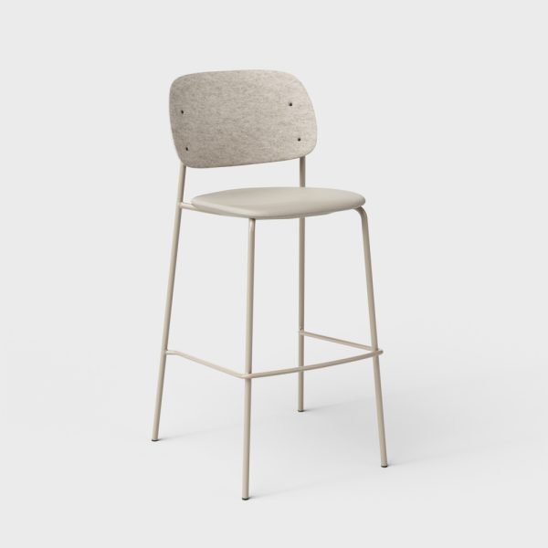 De Vorm Hale PET Felt Bar Stool istuinverhoiltu korkea baarituoli - Image 2