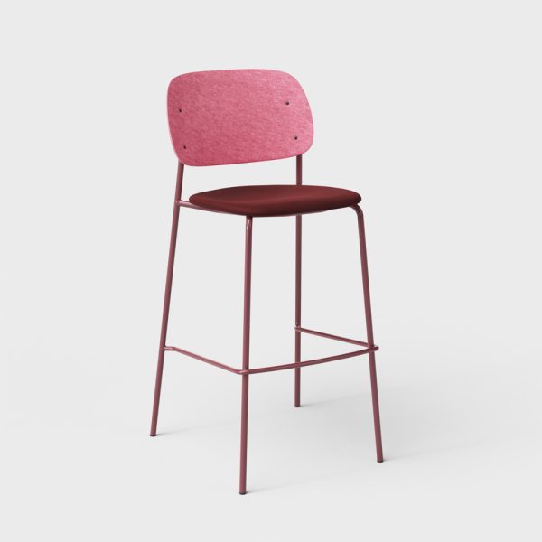 De Vorm Hale PET Felt Bar Stool istuinverhoiltu korkea baarituoli - Image 5