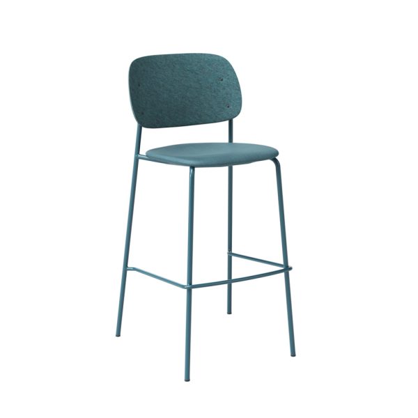 De Vorm Hale PET Felt Bar Stool istuinverhoiltu korkea baarituoli