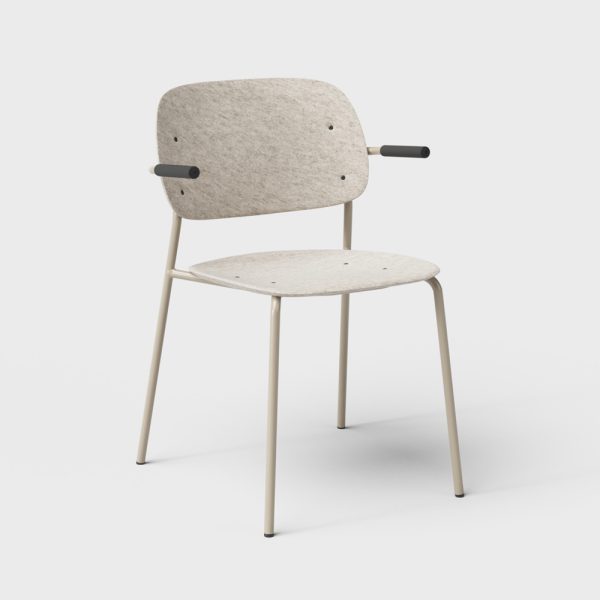 De Vorm Hale PET Felt Stack Chair Armrests tuoli - Image 2