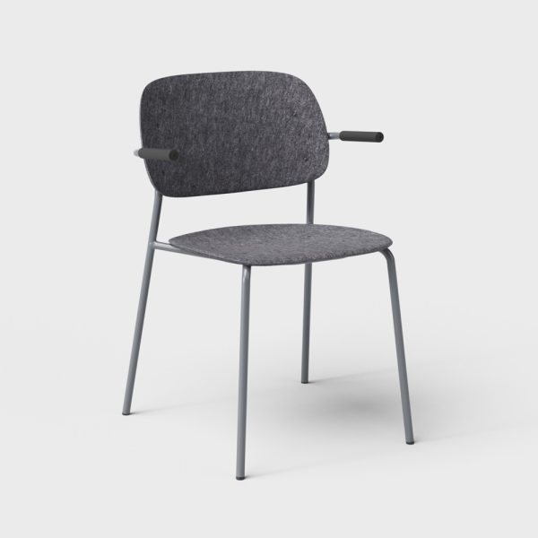 De Vorm Hale PET Felt Stack Chair Armrests tuoli - Image 10