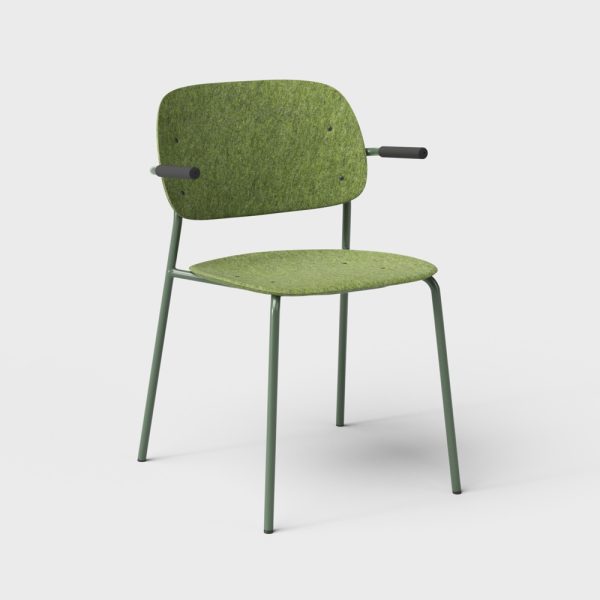 De Vorm Hale PET Felt Stack Chair Armrests tuoli - Image 9