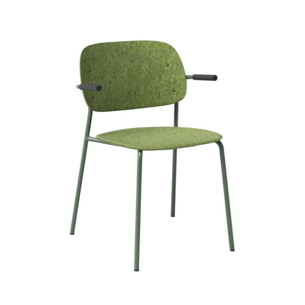 De Vorm Hale PET Felt Stack Chair Armrests tuoli