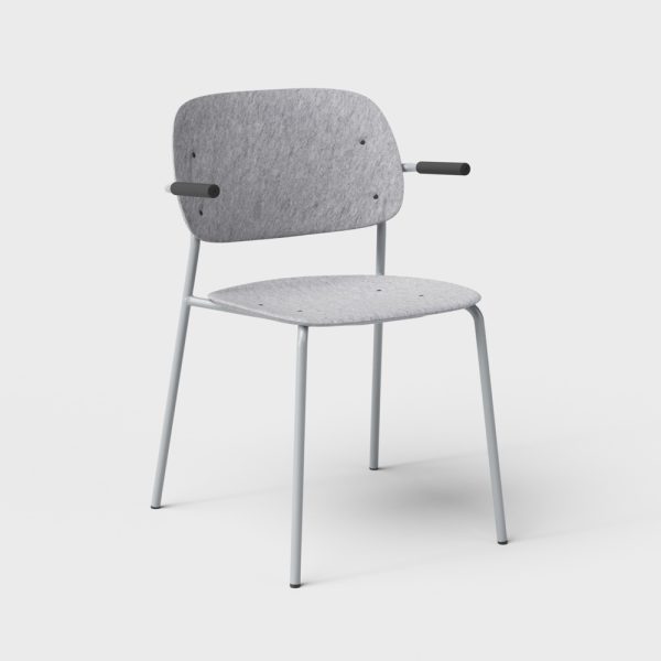 De Vorm Hale PET Felt Stack Chair Armrests tuoli - Image 8