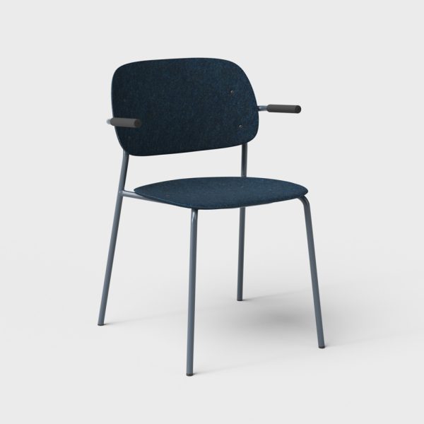 De Vorm Hale PET Felt Stack Chair Armrests tuoli - Image 7