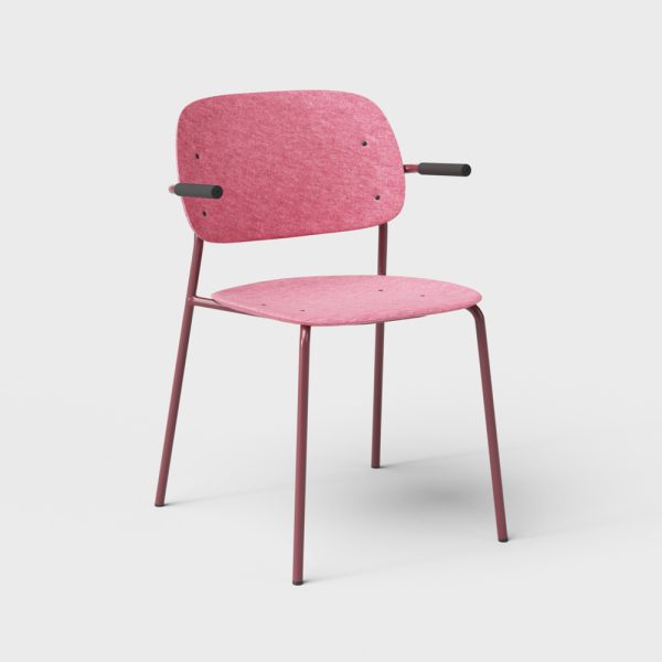 De Vorm Hale PET Felt Stack Chair Armrests tuoli - Image 5