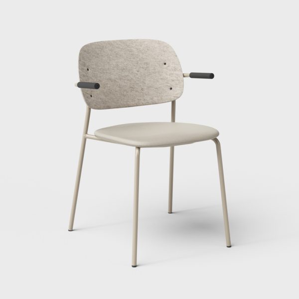 De Vorm Hale PET Felt Stack Chair Armrests istuinverhoiltu tuoli - Image 2