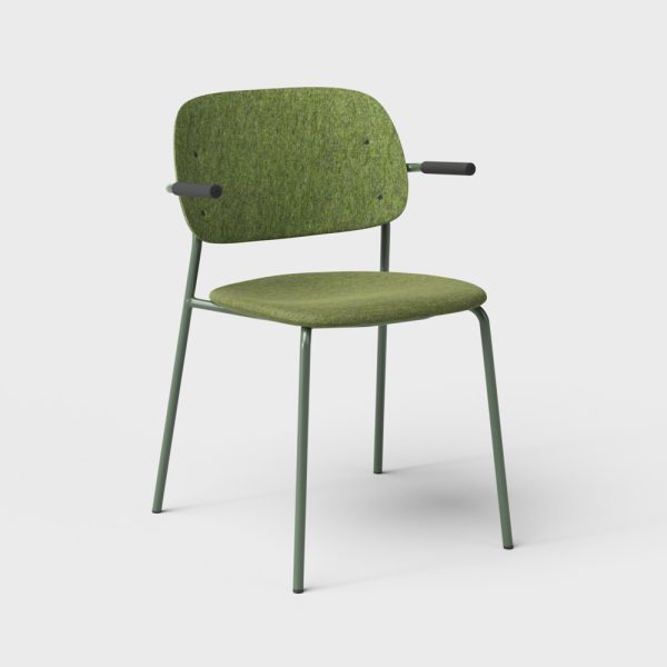 De Vorm Hale PET Felt Stack Chair Armrests istuinverhoiltu tuoli - Image 6