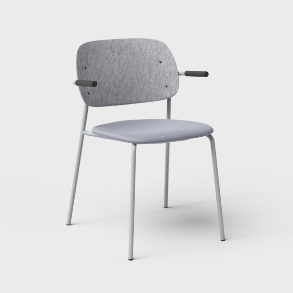 De Vorm Hale PET Felt Stack Chair Armrests istuinverhoiltu tuoli - Image 7