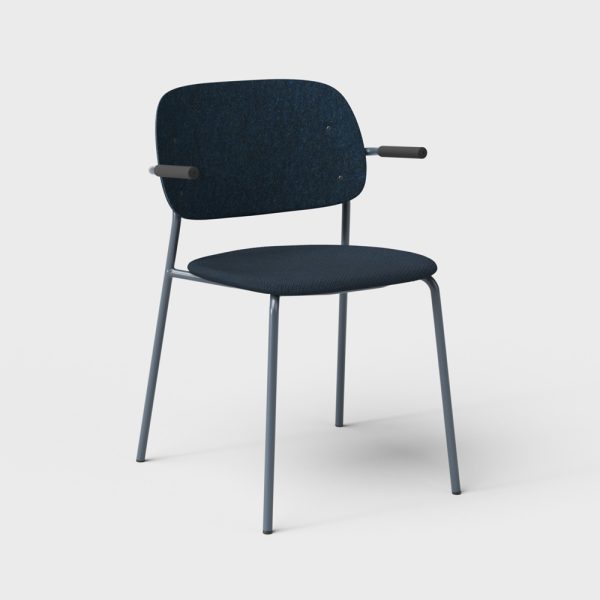 De Vorm Hale PET Felt Stack Chair Armrests istuinverhoiltu tuoli - Image 8