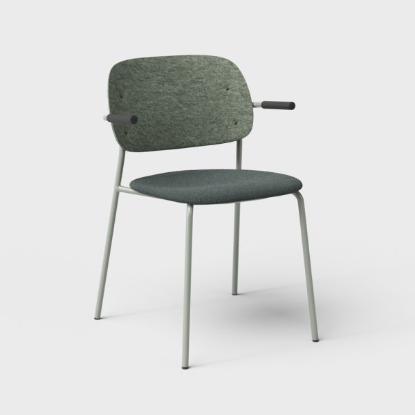 De Vorm Hale PET Felt Stack Chair Armrests istuinverhoiltu tuoli - Image 9