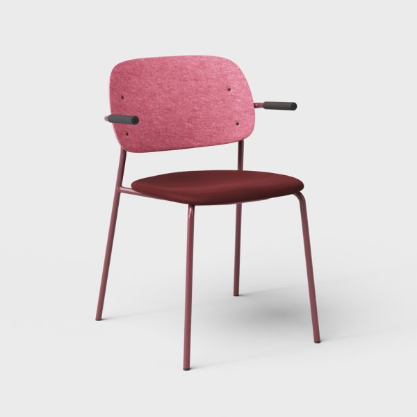 De Vorm Hale PET Felt Stack Chair Armrests istuinverhoiltu tuoli - Image 10