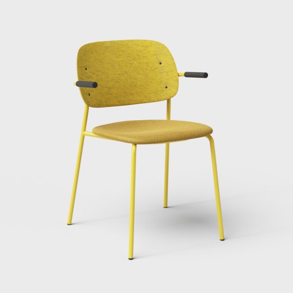 De Vorm Hale PET Felt Stack Chair Armrests istuinverhoiltu tuoli - Image 12