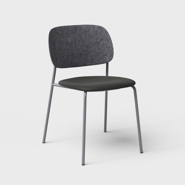 De Vorm Hale PET Felt Stack Chair istuinverhoiltu tuoli - Image 4