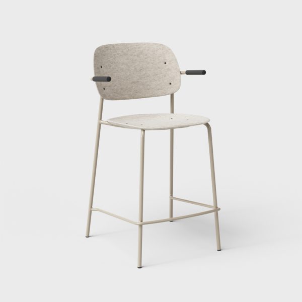 De Vorm Hale PET Felt Counter Stool Armrests matala baarituoli - Image 2