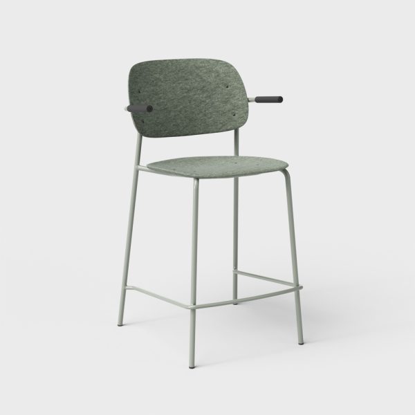 De Vorm Hale PET Felt Counter Stool Armrests matala baarituoli - Image 9