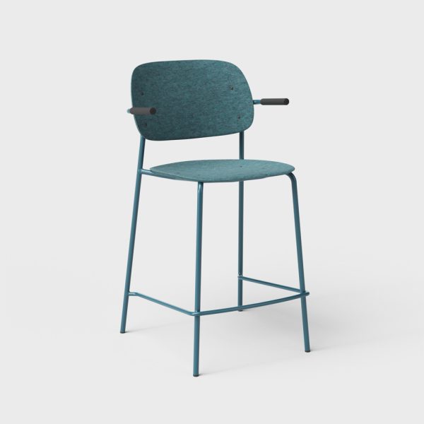 De Vorm Hale PET Felt Counter Stool Armrests matala baarituoli - Image 11
