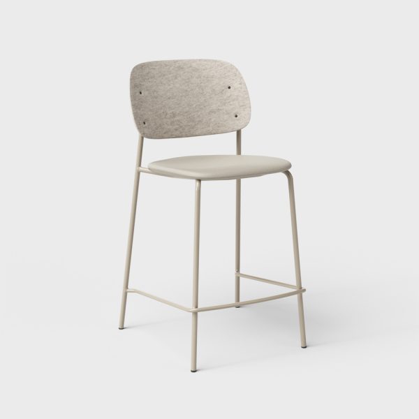 De Vorm Hale PET Felt Counter Stool istuinverhoiltu matala baarituoli - Image 2