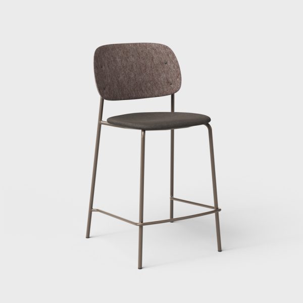 De Vorm Hale PET Felt Counter Stool istuinverhoiltu matala baarituoli - Image 3