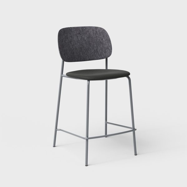 De Vorm Hale PET Felt Counter Stool istuinverhoiltu matala baarituoli - Image 5