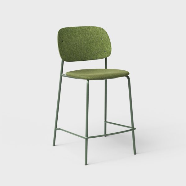 De Vorm Hale PET Felt Counter Stool istuinverhoiltu matala baarituoli - Image 6