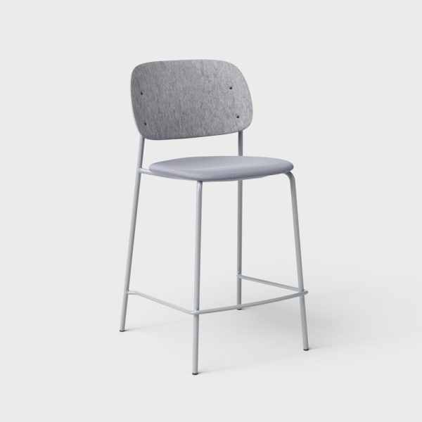 De Vorm Hale PET Felt Counter Stool istuinverhoiltu matala baarituoli - Image 7