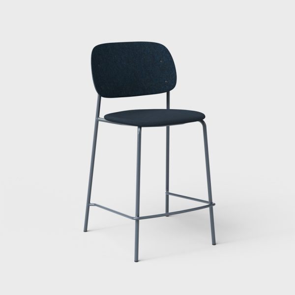 De Vorm Hale PET Felt Counter Stool istuinverhoiltu matala baarituoli - Image 8