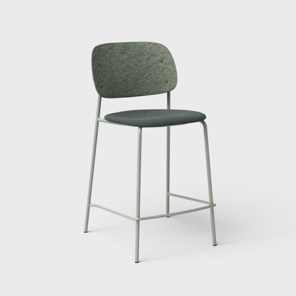 De Vorm Hale PET Felt Counter Stool istuinverhoiltu matala baarituoli - Image 9