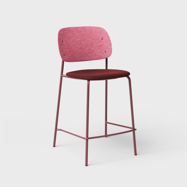 De Vorm Hale PET Felt Counter Stool istuinverhoiltu matala baarituoli - Image 10
