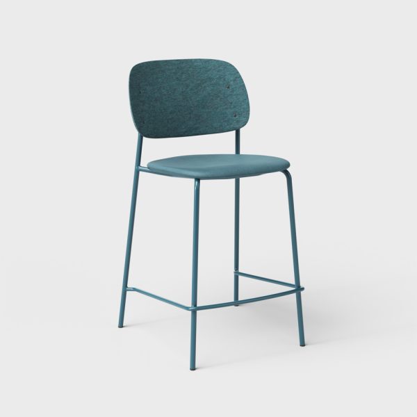 De Vorm Hale PET Felt Counter Stool istuinverhoiltu matala baarituoli - Image 11