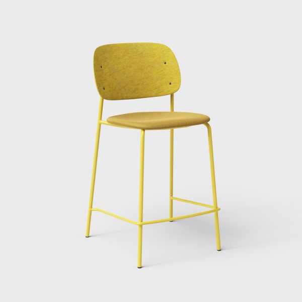 De Vorm Hale PET Felt Counter Stool istuinverhoiltu matala baarituoli - Image 12