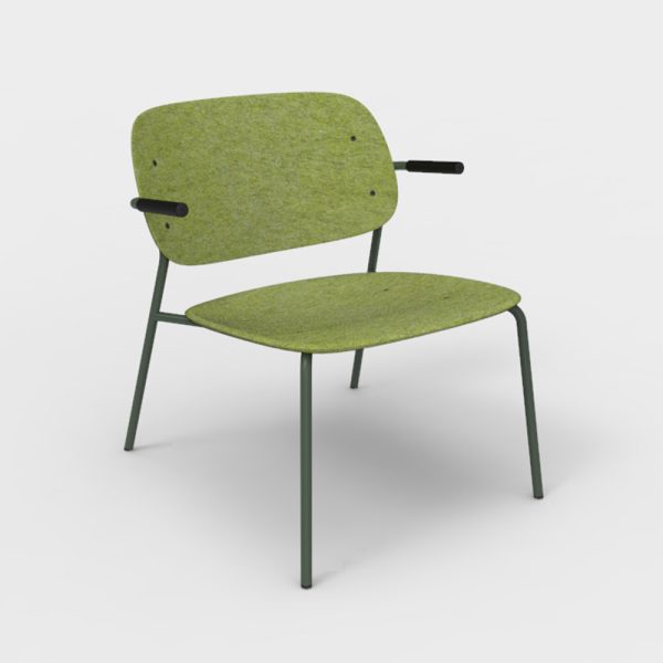 De Vorm Hale PET Felt Lounge Chair Armrests nojatuoli - Image 6