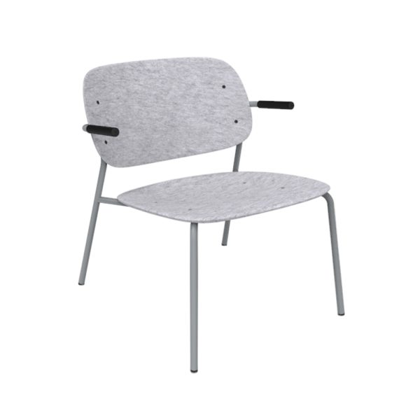De Vorm Hale PET Felt Lounge Chair Armrests nojatuoli