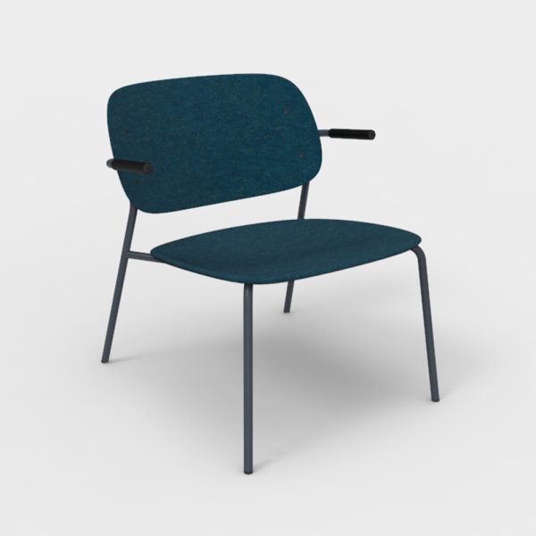 De Vorm Hale PET Felt Lounge Chair Armrests nojatuoli - Image 8