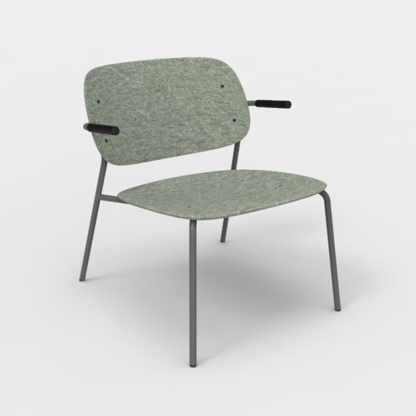 De Vorm Hale PET Felt Lounge Chair Armrests nojatuoli - Image 9